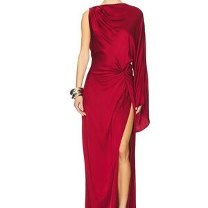 L'Academie One Shoulder Red Dress
